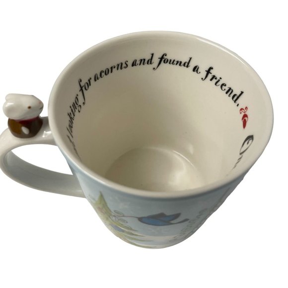 STARBUCKS Christmas Mug Huxley Mouse Squirrel Winter Coffee Tea 2010 Bone China - Picture 10 of 14